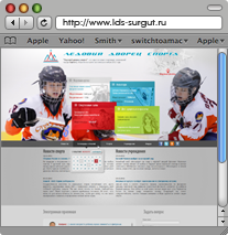 Разработка сайта Ледовый Дворец спорта Сургут